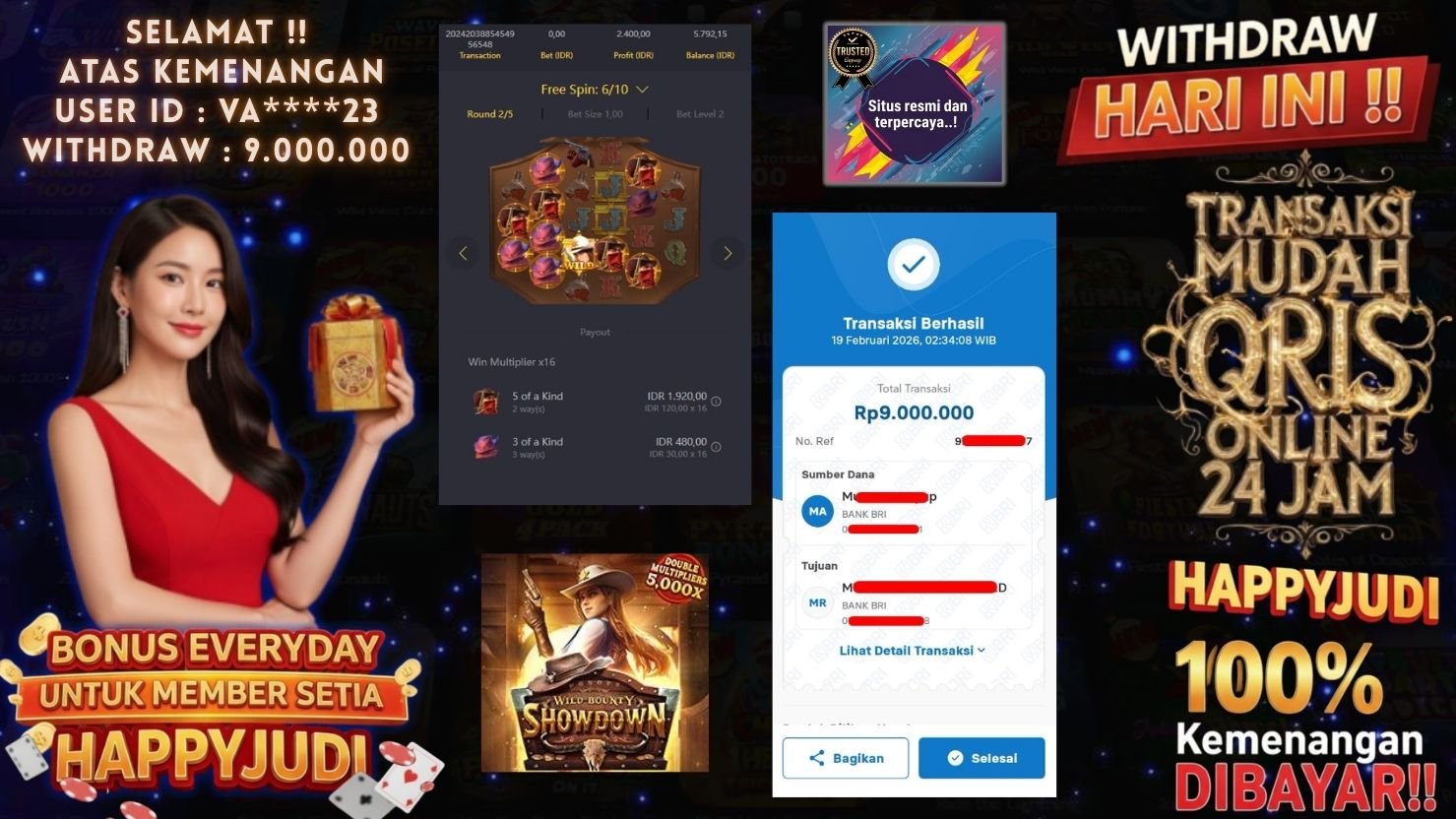 HAPPYJUDI JACKPOT SLOT WILD BOUNTY SHOWDOWN